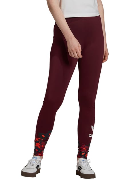 Buy Adidas women tight fit training leggings purple Online | Brands For Less