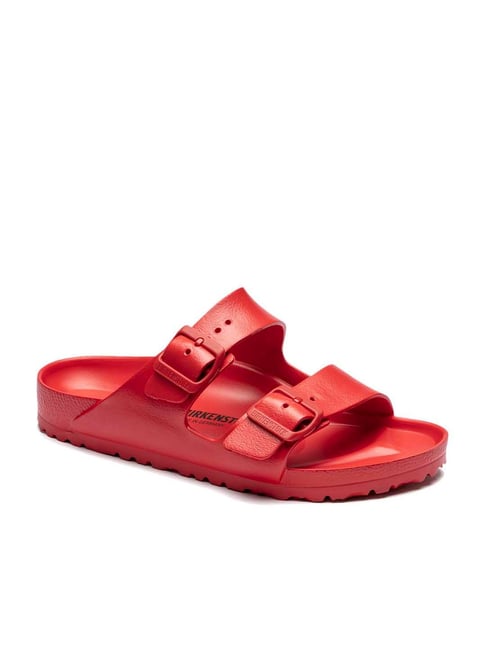 Red women's online birkenstocks