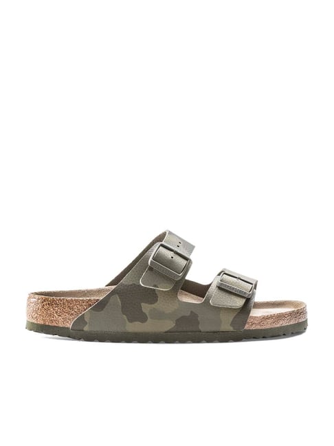 Buy Birkenstock Unisex Arizona Soft Camo Green Casual Sandals for