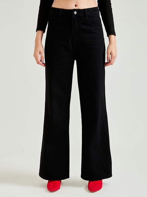 Cover Story Black Lightly Washed Jeans-image-15