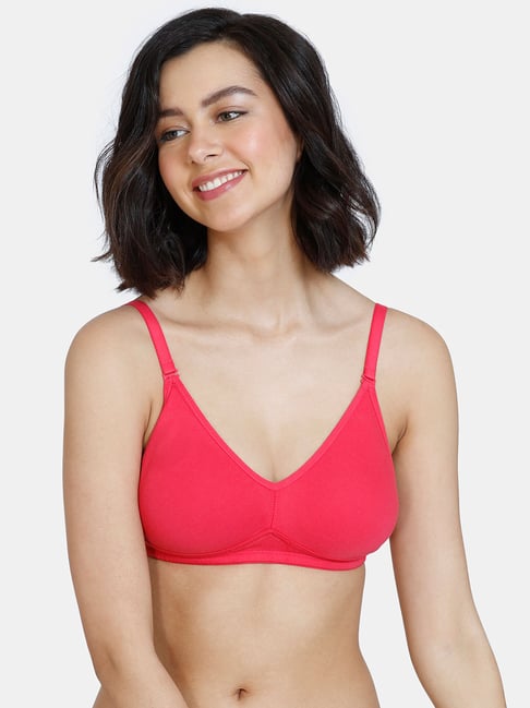 Buy Zivame Red Non Wired Non Padded Full Coverage Bra for Women Online @  Tata CLiQ