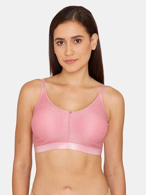 Buy Zelocity by Zivame Pink Non Wired Non Padded Sports Bra for Women  Online @ Tata CLiQ