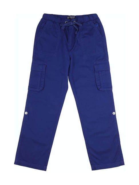 Buy Blue 100% Cotton Corduroy Broad Hem Trousers For Women by Ayaka Online  at Aza Fashions.