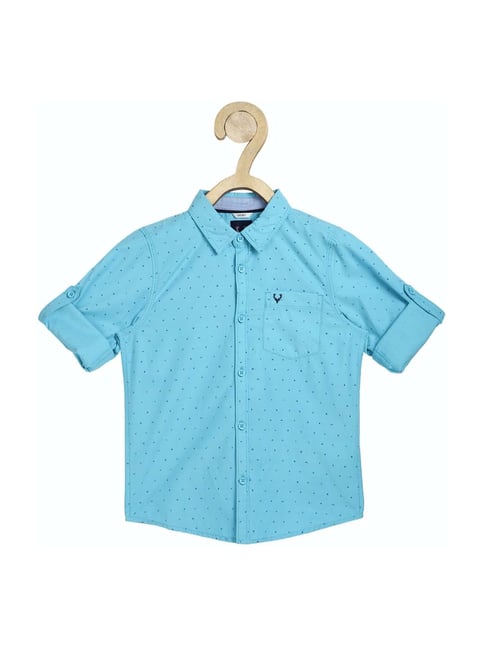 Allen Solly Junior Blue Printed Shirt