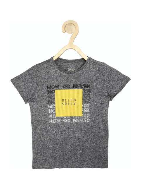 Allen Solly Junior Grey Printed T-Shirt