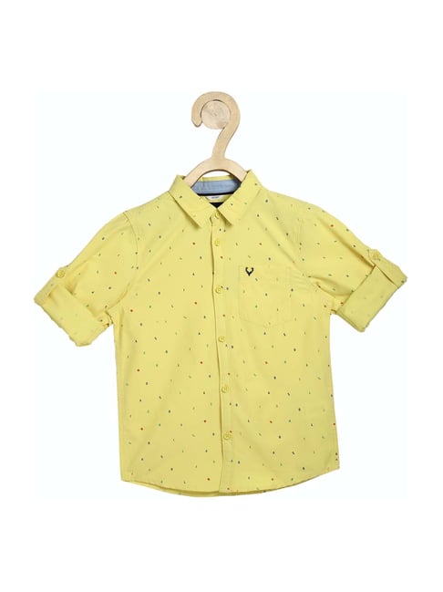 Allen Solly Junior Yellow Printed Shirt