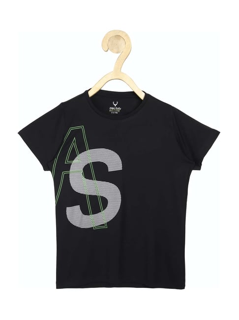 Allen Solly Junior Black Printed T-Shirt