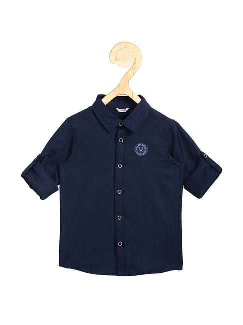 Allen Solly Junior Navy Slim Fit Shirt