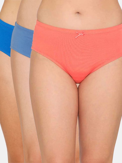 Zivame Multicolor Hipster Panty - Pack of 3 Price in India