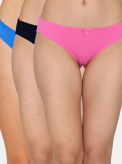 Zivame Multicolor Bikini Panty - Pack of 3 Price in India