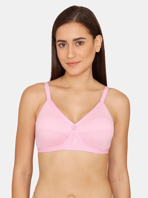 Buy Rosaline by Zivame Pink Non Wired Non Padded Full Coverage Bra for  Women Online @ Tata CLiQ