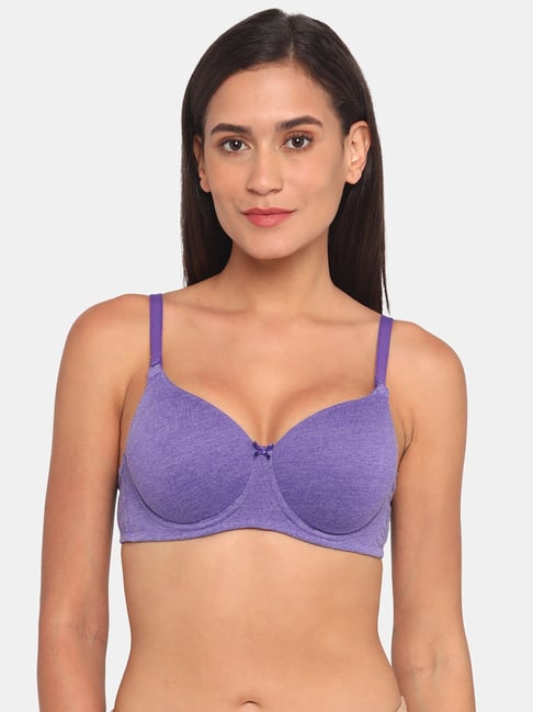 Buy Rosaline by Zivame Violet Under Wired Padded T-Shirt Bra for Women  Online @ Tata CLiQ