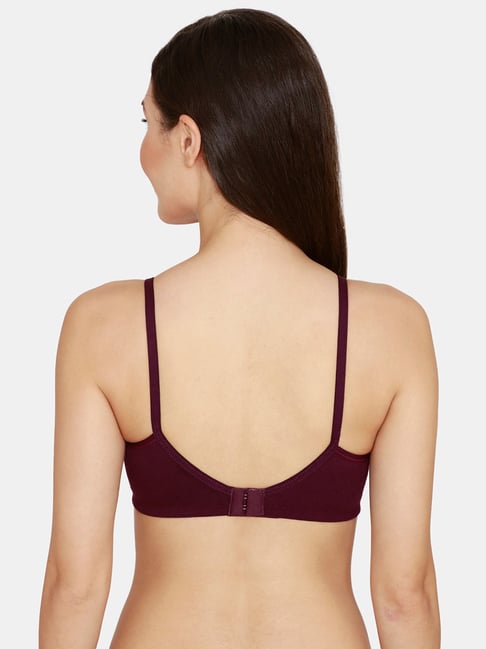 Buy Zelocity By Zivame Grey Solid Non Wired Non Padded Sports Bra