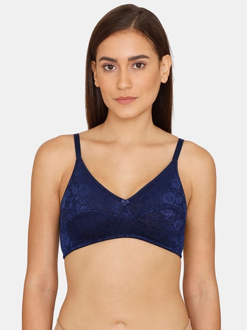 Buy Zivame Blue Non Wired Non Padded Full Coverage Bra for Women Online @  Tata CLiQ