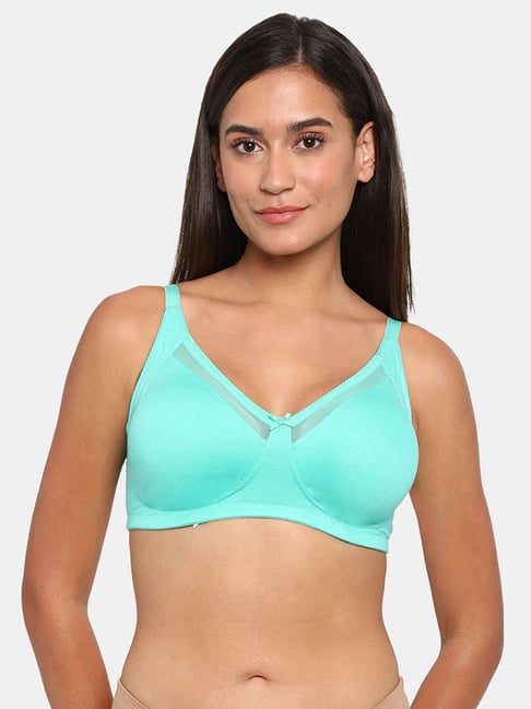 Zivame Blue Non Wired Non Padded Full Coverage Bra Price in India