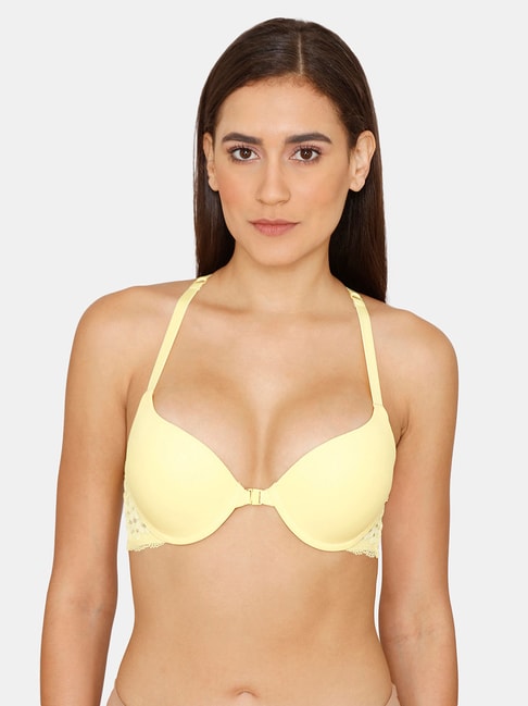 Buy Zivame Yellow Under Wired Padded Push-Up Bra for Women Online