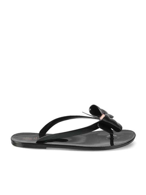 Tresmode Women's Black Thong Sandals