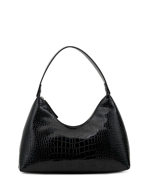 Buy Miraggio Women's Delilah Quilted Bag with Detachable Sling Strap  (Black) at