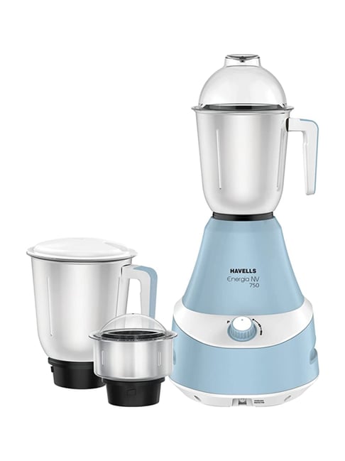 Buy Havells ENERGIA 750W 3 Jars Mixer Grinder (Sky Blue) Online At Best