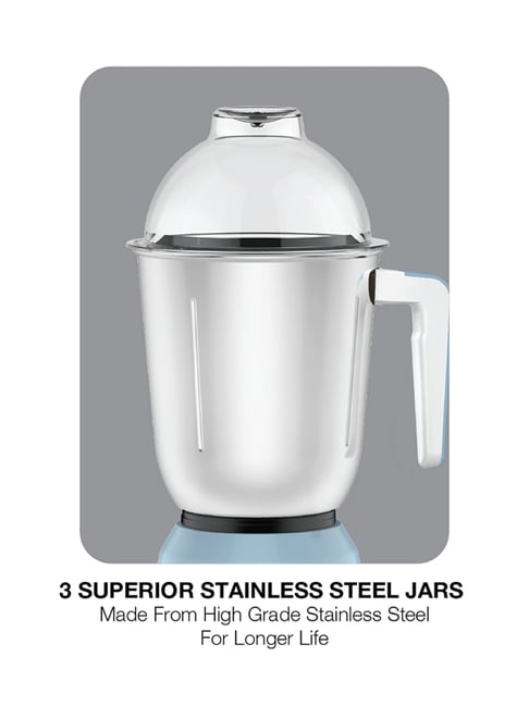 Buy Havells ENERGIA 750W 3 Jars Mixer Grinder (Sky Blue) Online At Best