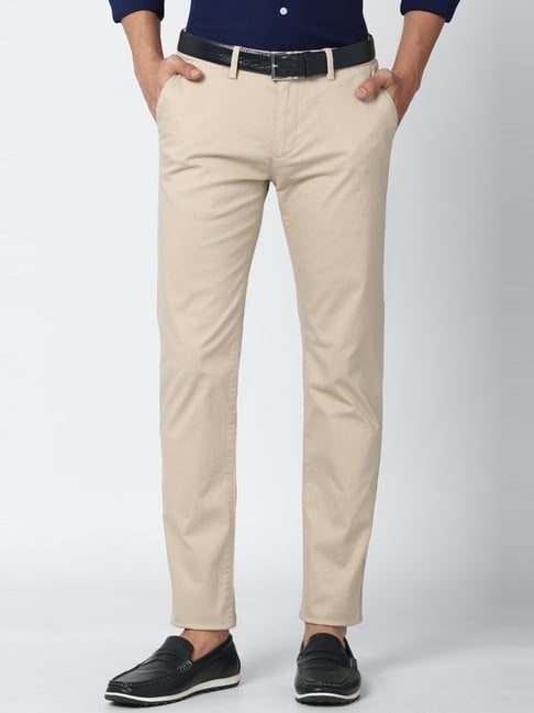 Peter England Men Blue Solid Carrot Fit Casual Trousers Buy Peter England  Men Blue Solid Carrot Fit Casual Trousers Online at Best Price in India   NykaaMan