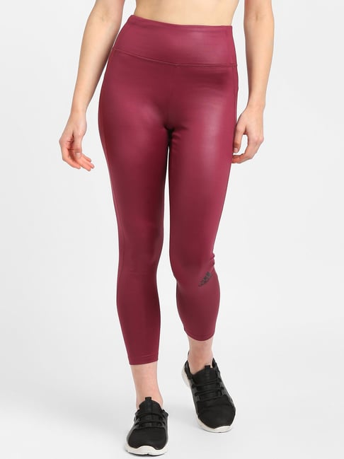 Buy Adidas Red Polyester Tights for Women's Online @ Tata CLiQ