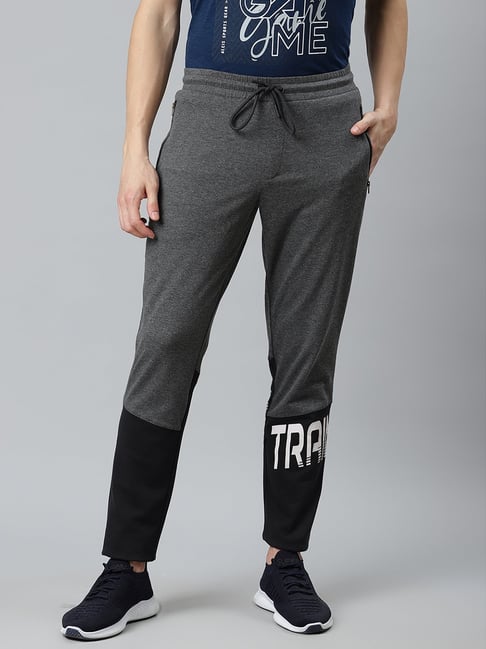 ALCIS Grey & Black High Rise Track Pants