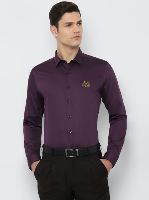 Louis Philippe Formal Shirts : Buy Louis Philippe Men Lavender