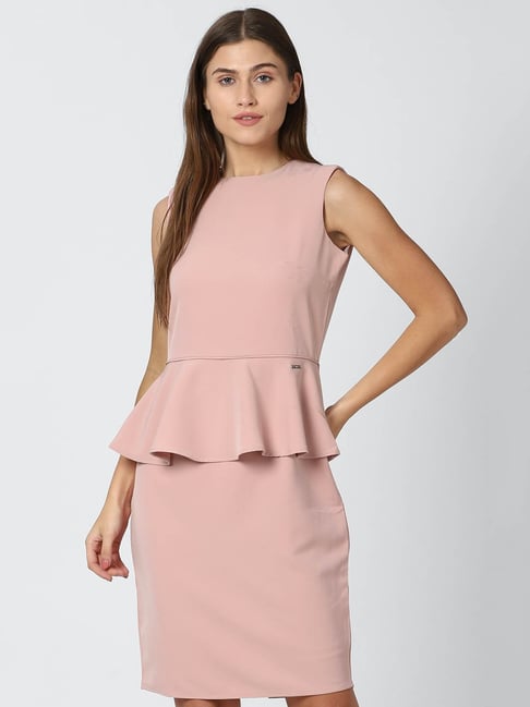 Van Heusen Pink Peplum Dress Price in India