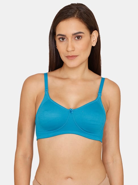 Buy Rosaline by Zivame Aqua Blue Non Wired Non Padded T-Shirt Bra for Women  Online @ Tata CLiQ