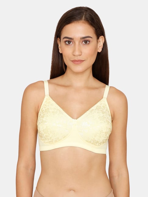 Buy Rosaline by Zivame Light Yellow Non Wired Non Padded T-Shirt