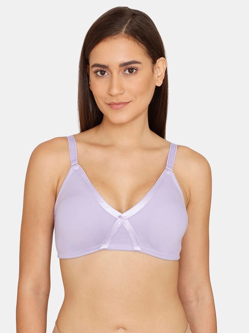 Buy Rosaline by Zivame Purple Non Wired Non Padded T-Shirt Bra for