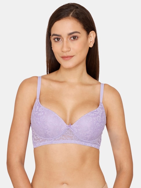 Buy Rosaline by Zivame Light Violet Non Wired Padded T-Shirt Bra
