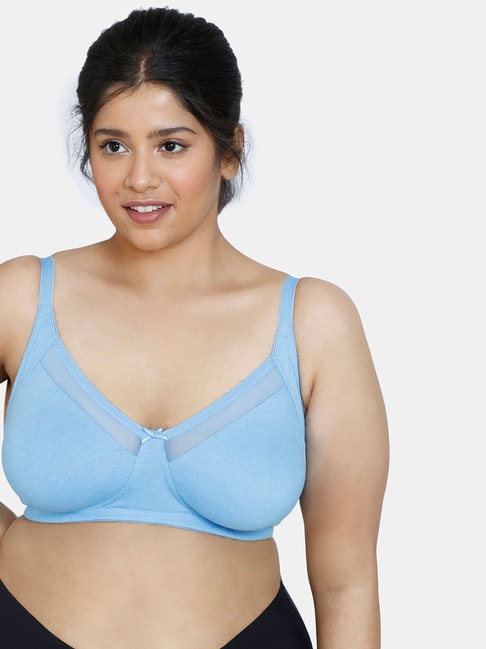 Buy Zivame Sky Blue Non-wired Non-padded Maternity Bra for Women Online @  Tata CLiQ