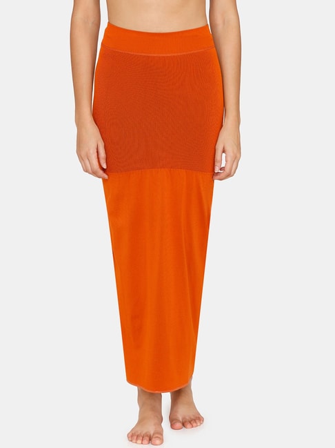 Buy Clovia Saree Orange Shapewear online