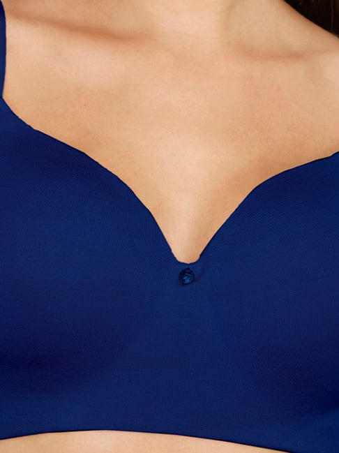Buy Zivame Navy Non Wired Padded T-Shirt Bra for Women Online
