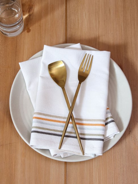 House This White Cotton Kitchen Napkins Set of - Main Image