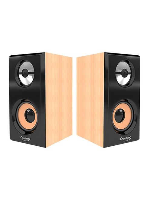Quantum QHM-630 USB 2.0 Wooden Speaker (Wooden)