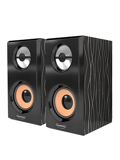 Quantum QHM-630 USB 2.0 Wooden Speaker (Black)