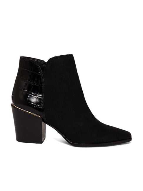 Aldo Women's Black Casual Booties-Aldo-Footwear-TATA CLIQ