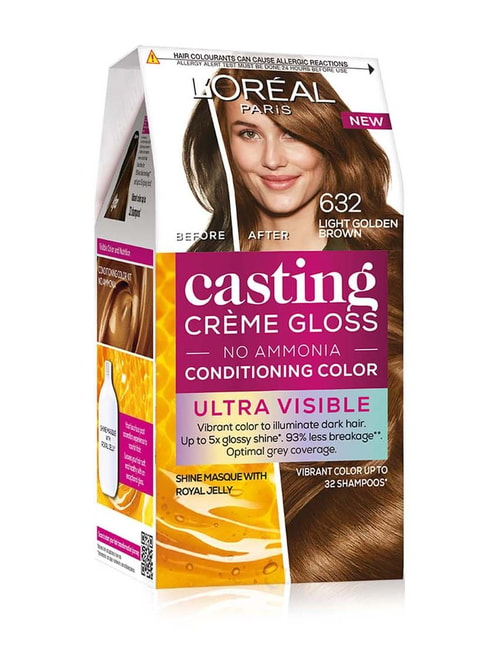Buy L'Oreal Paris Gloss Hair Color Light Golden Brown 632 Online At Best  Price @ Tata CLiQ