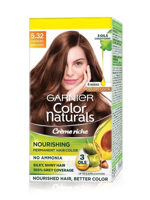 Garnier Color Naturals Creme Riche Hair Color  5 Light Brown Buy Garnier  Color Naturals Creme Riche Hair Color  5 Light Brown Online at Best Price  in India  Nykaa