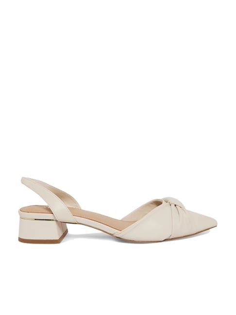 Aldo Women's Beige Sling Back Sandals