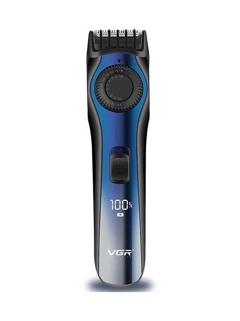 VGR V-080 Professional Cordless Hair Trimmer - 120 min Runtime (Blue and Black)