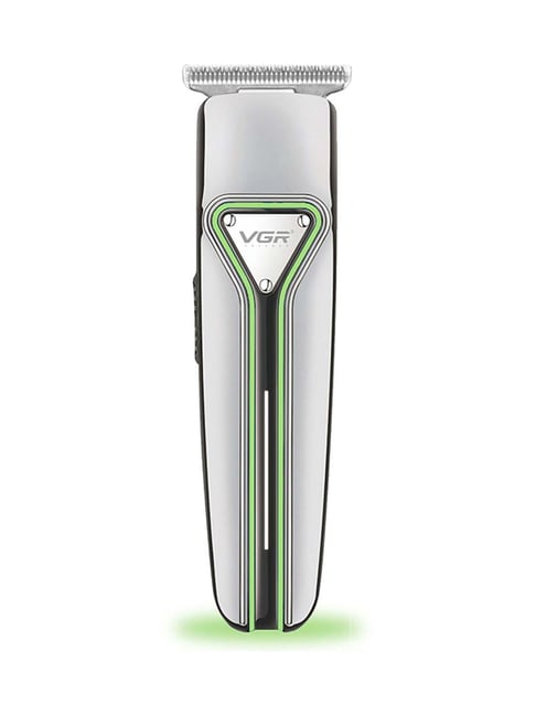 VGR V-008 Professional Cordless Hair Trimmer - 120 min Runtime (Green and Silver)