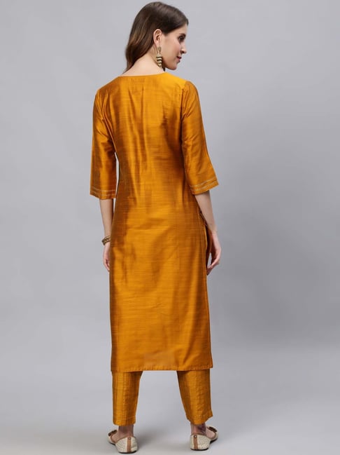 Buy Orange Trousers & Pants for Women by Jaipur Kurti Online