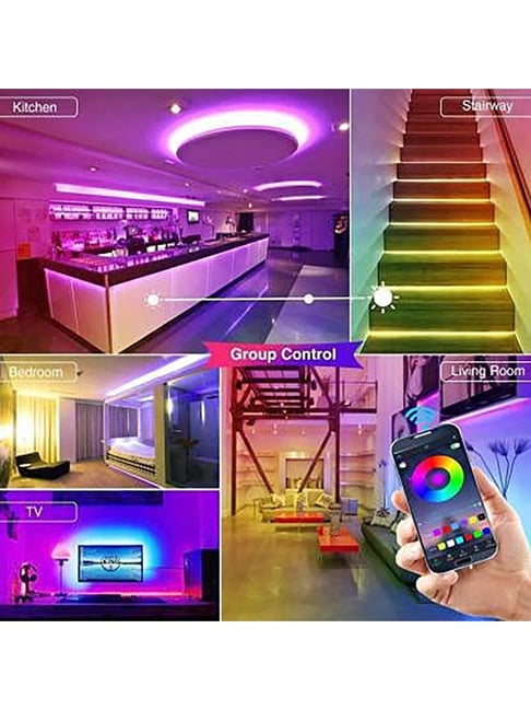 Buy SmartiQo Wi-Fi RGBW & CCT Premium LED Strip Light Kit (White