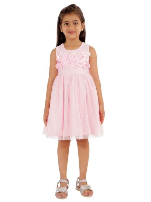 KidsDew Kids Pink Applique Dress-picture-47