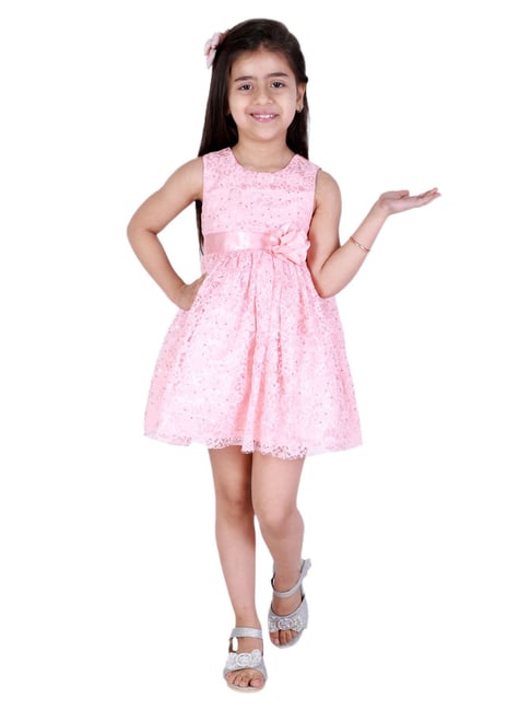 KidsDew Kids Pink Embellished Dress-picture-43