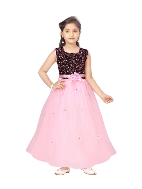 Aarika Girls Green coloured Party Wear Gown with Unstich Sleeves  Buy Aarika  Girls Green coloured Party Wear Gown with Unstich Sleeves Online at Low  Price  Snapdeal